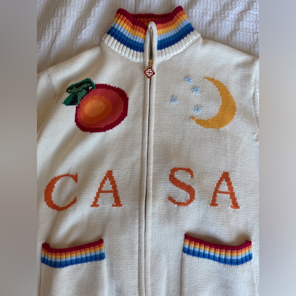 Casablanca Casa Club Intarsia Knit Jacket - Picture 3 of 8